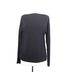 Ruti Women's 2 Black Boat Neck Sweater Pullover Long Sleeve Casual Lightweight